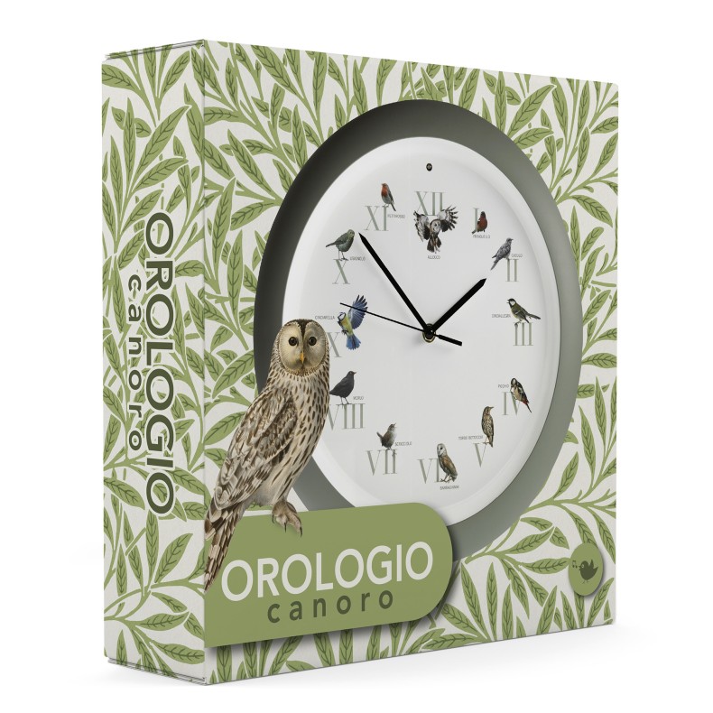 Horloge murale avec sons d'oiseaux -... Horloge murale avec sons d'oiseaux -...