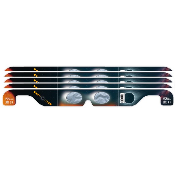 Lot de 5 lunettes d'éclipse solaire Telescopiomania en film AstroSolar® par Baader Planetarium