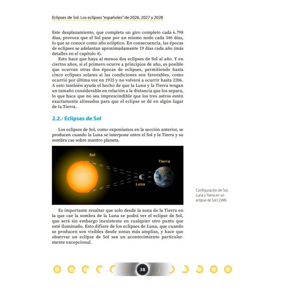 Livre "Eclipses de Soleil. Los eclipses españoles de 2026, 2027 y 2028" par l'Institut géographique national