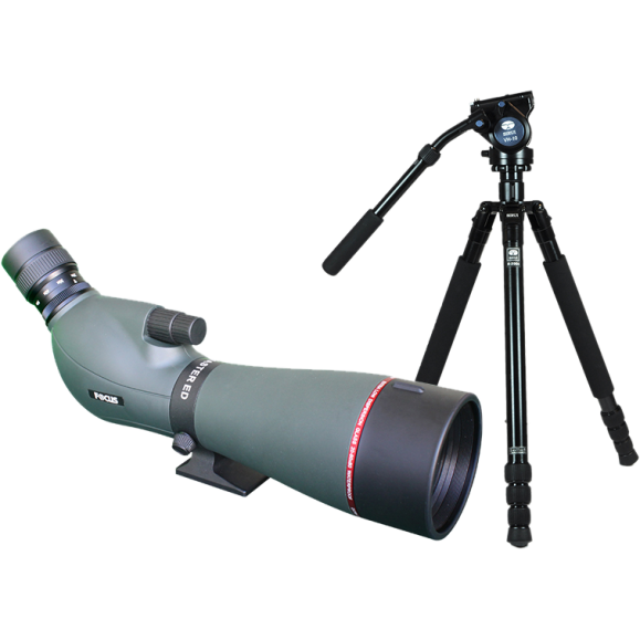 FOCUS ViewMaster ED 20-60x80mm spotting scope kit avec trépied SIRUI R2004/VH10