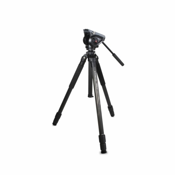 Trépied en fibre de carbone Kite Optics ARDEA CF avec tête Manfrotto 128RC