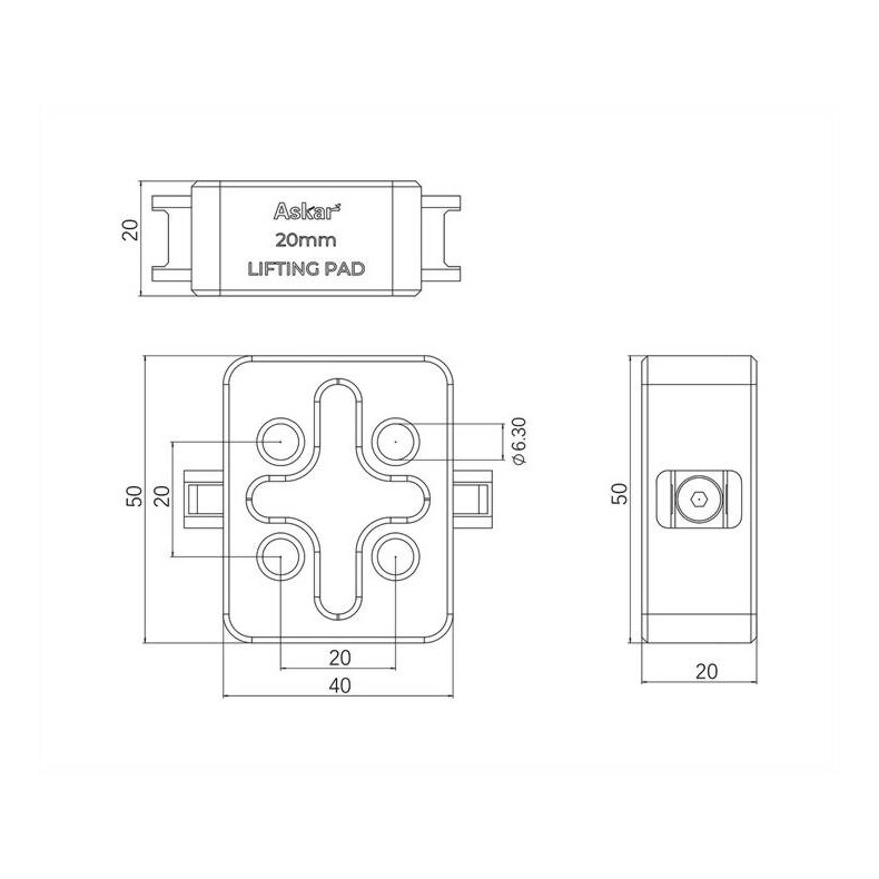 Blocs de levage ASKAR pour télescopes...