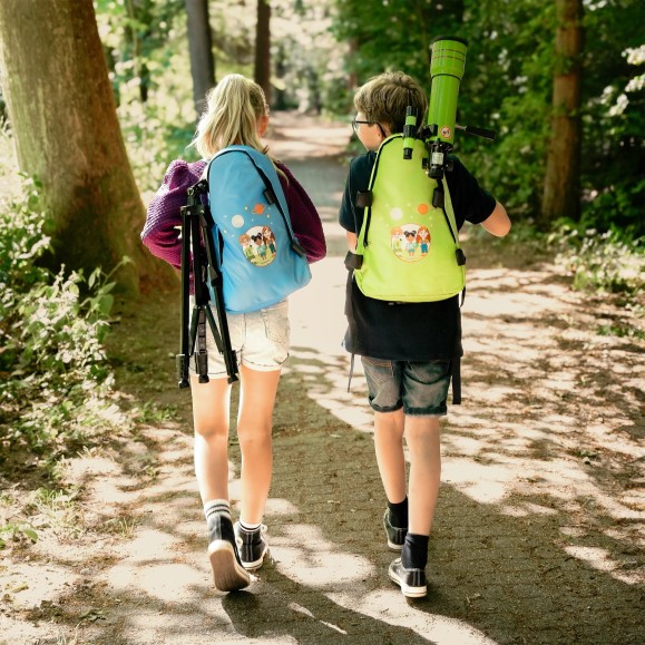 Télescope réfracteur Bresser Junior 70/400 avec sac à dos couleur verte