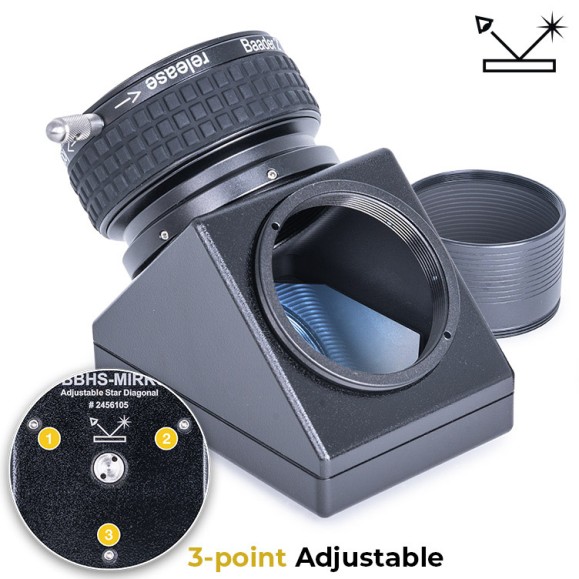 Baader 2" BBHS® Miroir diagonal réglable BBHS® 2" Baader 2" BBHS® Miroir diagonal