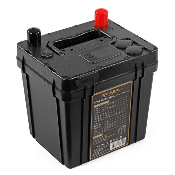 OMEGON Pro Powerbank 240k LiFePO4 768Wh 12V bloc d'alimentation