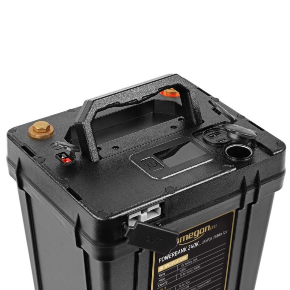 OMEGON Pro Powerbank 240k LiFePO4 768Wh 12V bloc d'alimentation