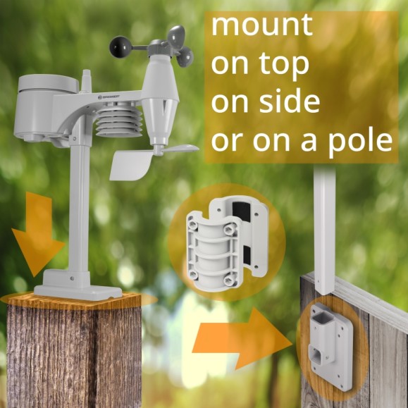 BRESSER Comfort 5-in-1 centre météorologique affichage noir