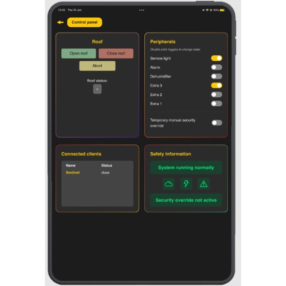 Contrôleur pour observatoires partagés STARLING SIN Clip de montage pour rail DIN