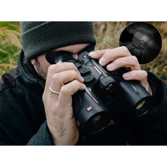 Jumelles thermiques multi-spectres avec télémètre + IR 850 940 nm Hikmicro Habrok 4K HE25L 2.0