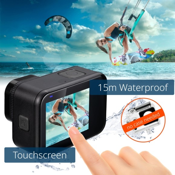 NATIONAL GEOGRAPHIC Caméra sportive 4K Ultra-HD 60fps Wi-Fi Explorer 7