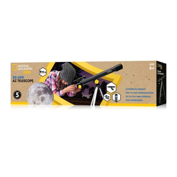 Télescope réfracteur pour enfants NATIONAL GEOGRAPHIC 50/600 AZ