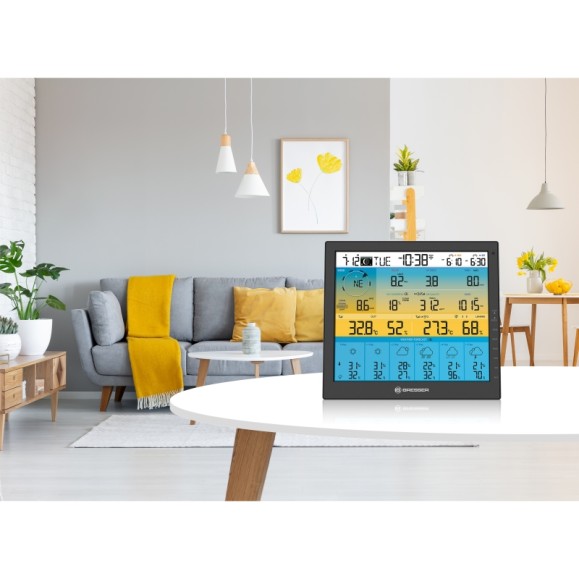 BRESSER 4CAST 6 days PRO SF 7 in 1 Wi-Fi weather station with solar-powered sensor