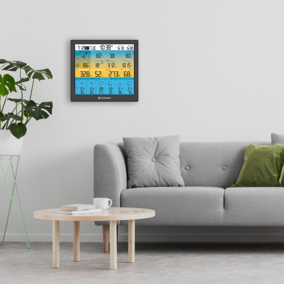 BRESSER 4CAST 6 days PRO SF 7 in 1 Wi-Fi weather station with solar-powered sensor