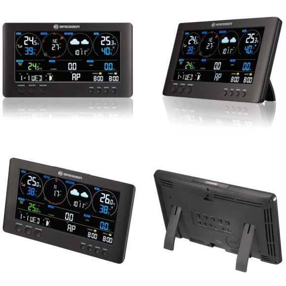 Centre météorologique ClearView WIFI de BRESSER avec capteur 7 en 1