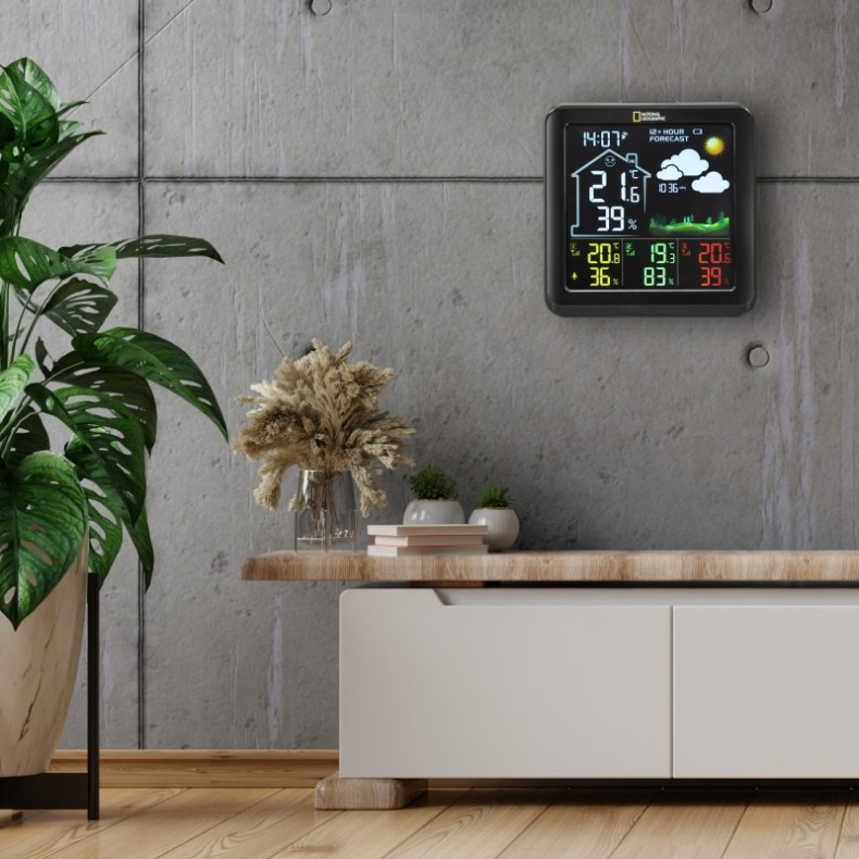 Station météo LCD couleur NATIONAL...