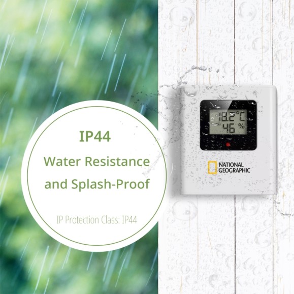 Station météo LCD couleur NATIONAL GEOGRAPHIC VA avec 3 capteurs