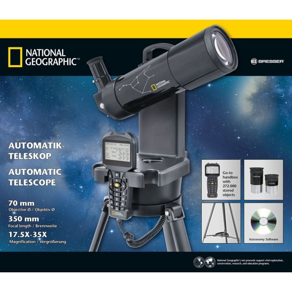 National Geographic Télescope réfracteur GOTO 70/350 9062000