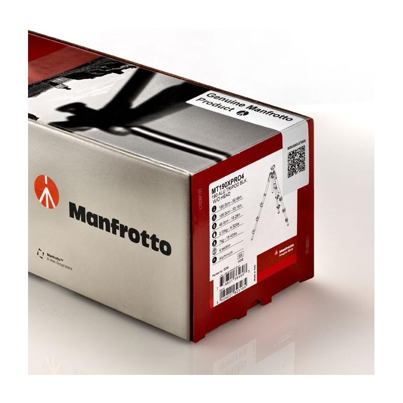 Manfrotto Trépied en aluminium à 4... Manfrotto Trépied en aluminium à 4...