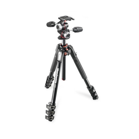 Manfrotto Kit trépied aluminium 190XPRO4-3W avec tête 3 voies